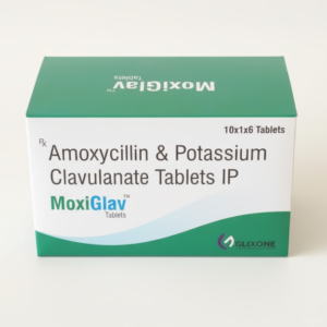 MOXIGLAV (Amoxicillin 500mg + Clavulanate 125mg Tablets IP)